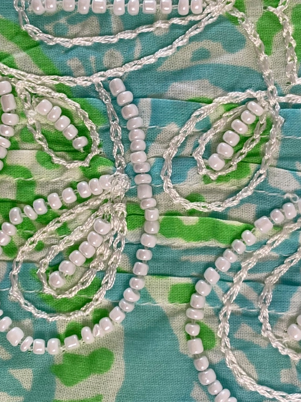 New Lilly Pulitzer Sarasota Beaded Tunic Cotton in Spa Blue Size M - NWT - Picture 11 of 12
